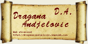 Dragana Anđelović vizit kartica